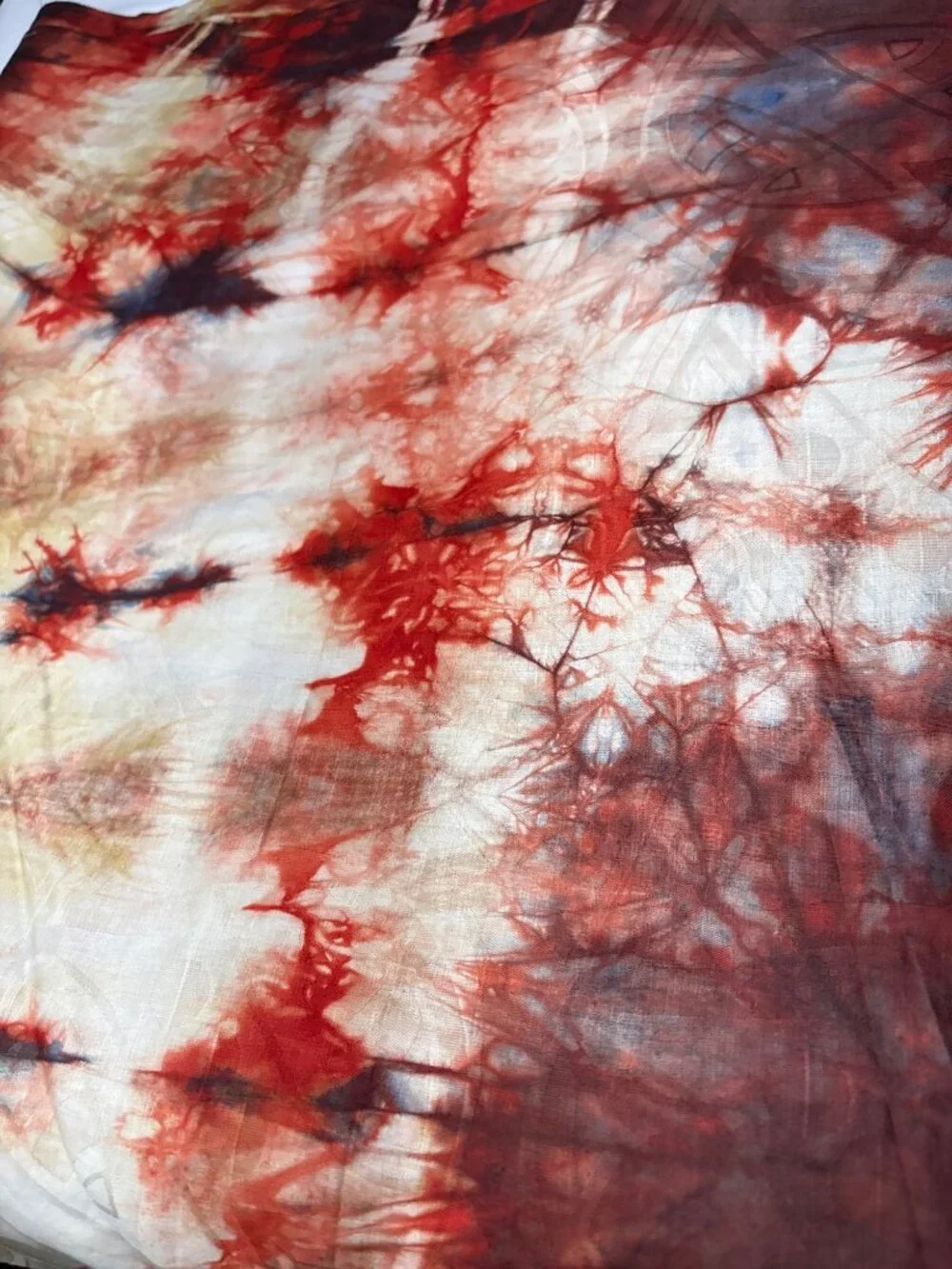 Hand-Dyed Cotton Batik Fabric 1/2 yard x 50